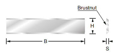 HW-Wendemesser Brustnut B=100 H=8 S=1.52 Z=2 System Leitz