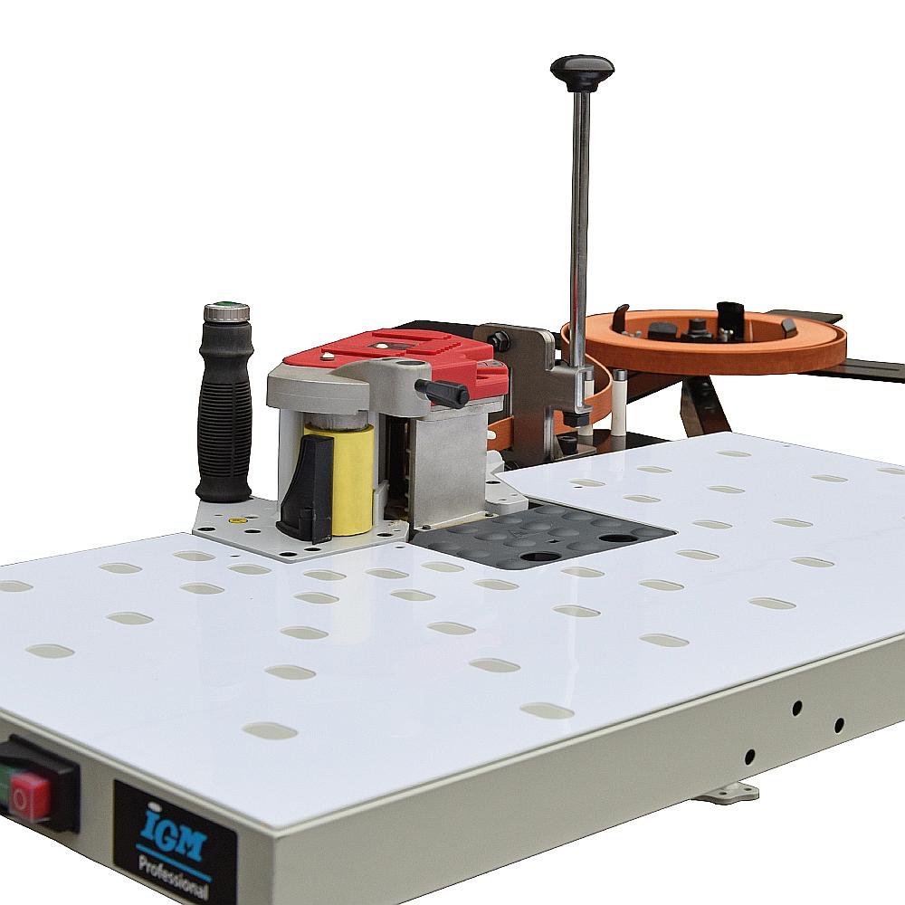 IGM Stationärtisch mit Auflageteller für Kantenleimer und Kantenfräse
