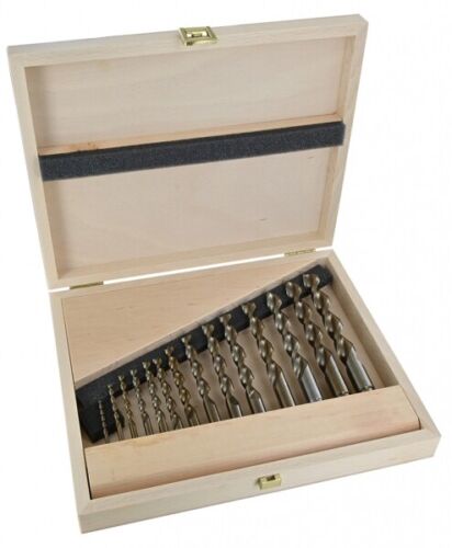 FAMAG Holzspiralbohrer Set, HSS-G, 14-teilig im Holzkasten Ø 3-16 mm