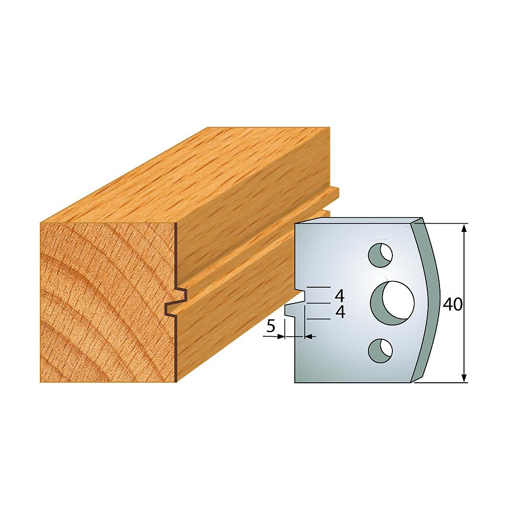 Profil 074 - Profilmesser-Paar 40×4 mm SP