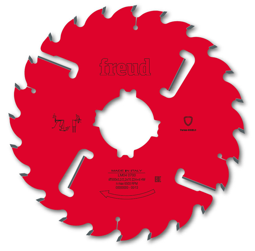 Freud LM04 Mehrblattsägeblatt mit Räumern