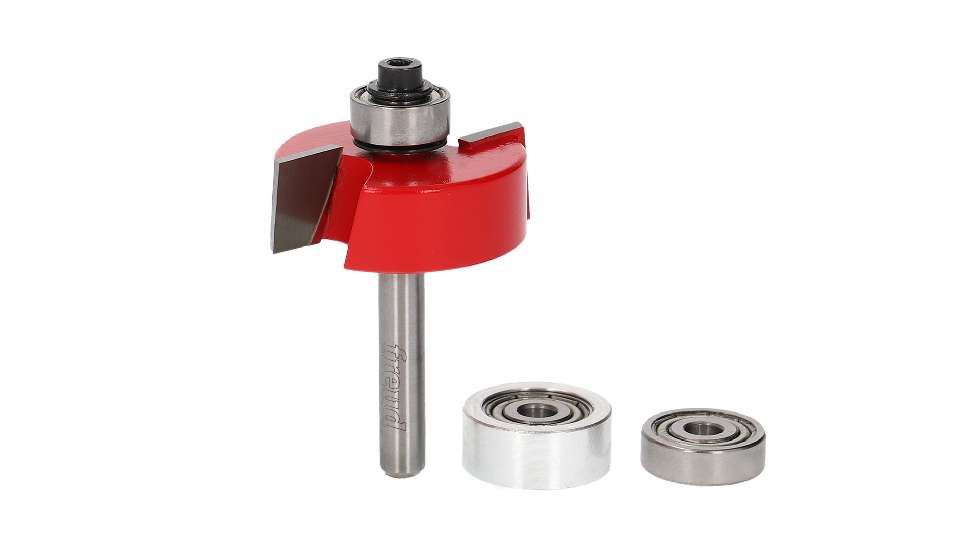 Falzfräser Set mit 4 Kugellagern | 6 mm Schaft | 12.7 x 7.94-12.7 mm