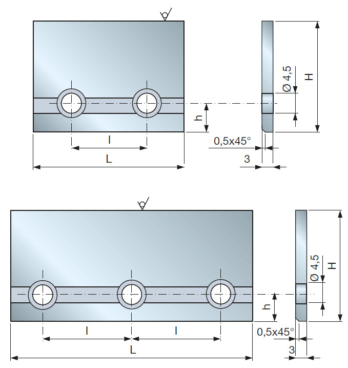 Blankett zum Profilieren, 3 mm, HW H00S