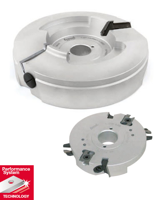 Freud Messerkopfgarnitur für Türzargenprofile Ø 194 mm x d30 (40) mm x 59 mm