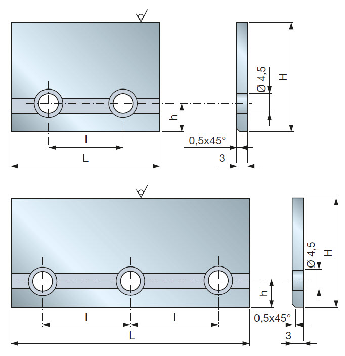 Blankett zum Profilieren, 3 mm, HW X10TS