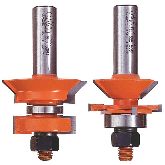 CMT C955 2-teilige V-Nut und Federverbindungssets - D44,4 t19-25,4 S=12 HW