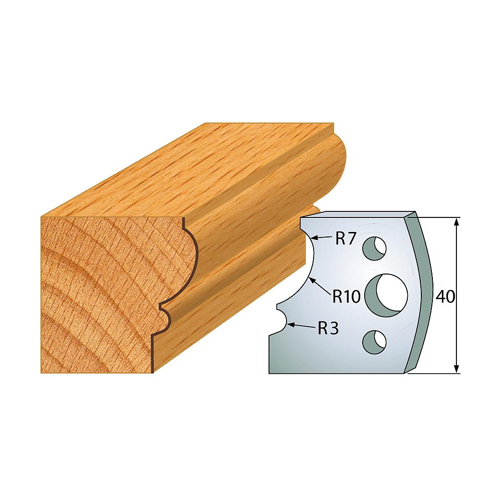 Profil 105 - Profilmesser-Paar 40×4 mm SP