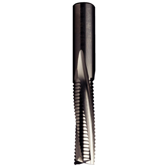 196 Fräser mit negativen Spiralschneiden und Spanbrechern HWM Z3R - D10x42 L90 S=10