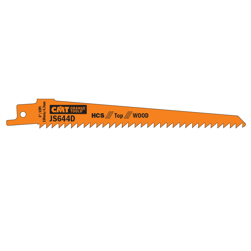 CMT Säbelsägeblatt HCS Fine Wood 644 D - L150, I130, TPI6 (Set 5 St.)