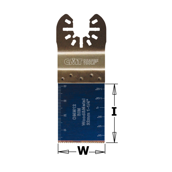 CMT Tauch- und Bündigschnitt BIM, im Holz und Metall - 32 mm, Set 5 St.
