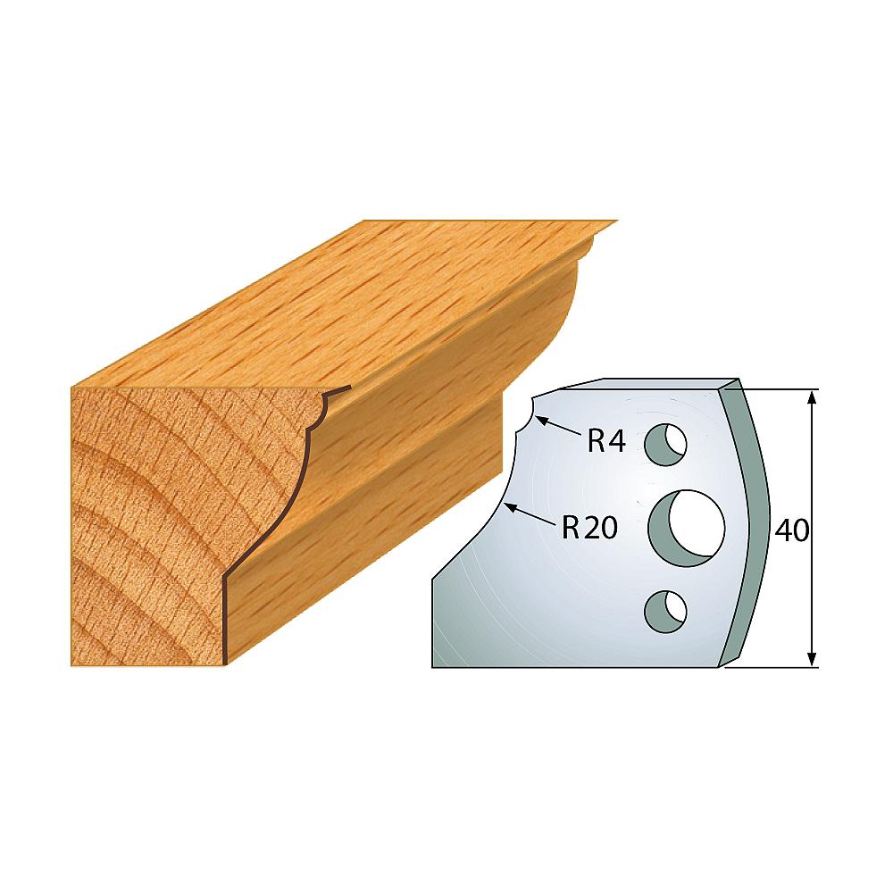 Profil 109 - Profilmesser-Paar 40×4 mm SP