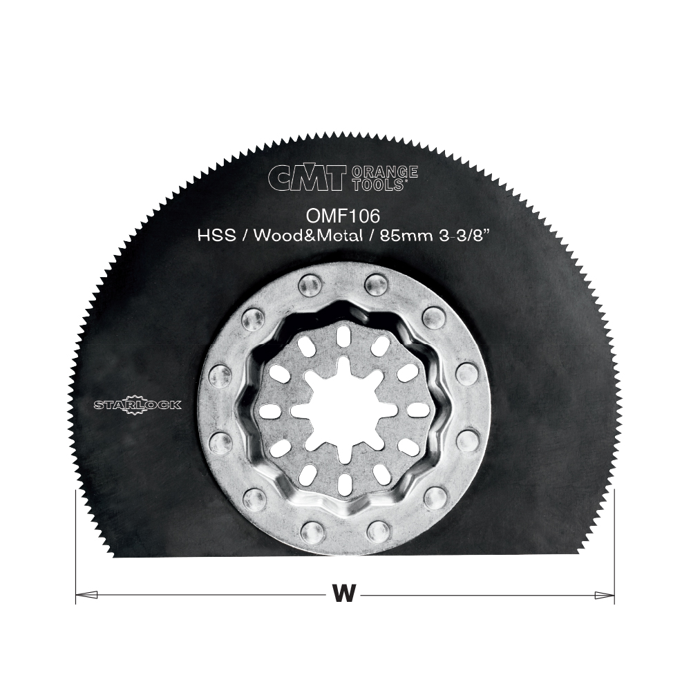 CMT Starlock Riff-Radialsägeblatt HSS, für Holz & Metall - 85 mm