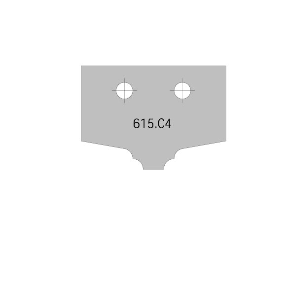 Profilmesser C4 HWM für Fräserkörper C615