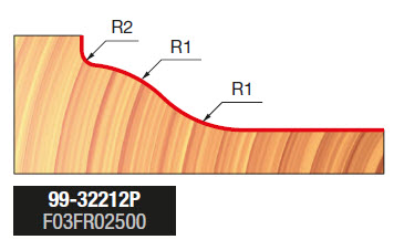 Freud Abplattfräser vertikal Schaft 12 mm 41,5 x 31,8 (Schnitthöhe x Durchmesser)