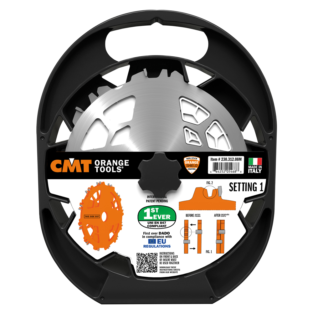 CMT Nutscheibe im Set DADO PRO Ø 203 x 6,2-20 d30 Z12 HW