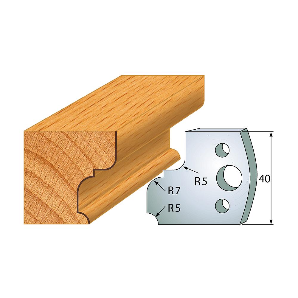 Profil 082 - Profilmesser-Paar 40×4 mm SP