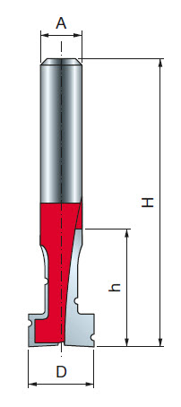 Freud Schlüssellochfräser Schaft 6 mm 10 x 17 (Durchmesser x Schnitthöhe)