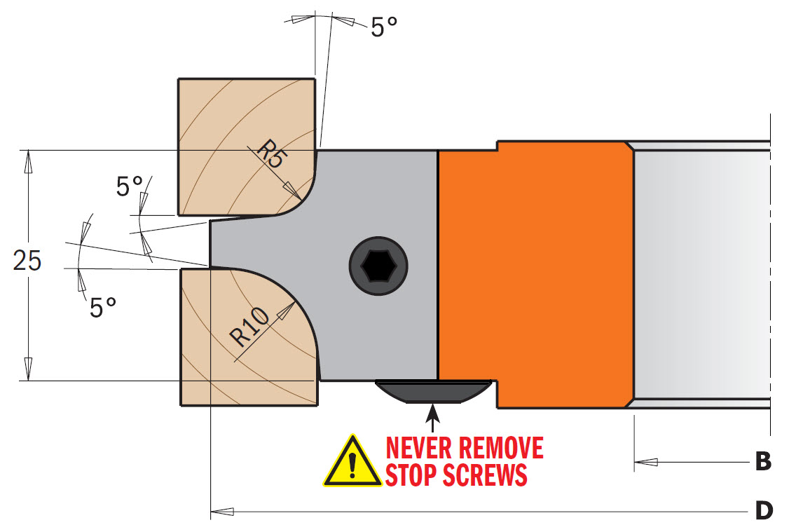 Profilmesser Radius 5+10 mm für C694003
