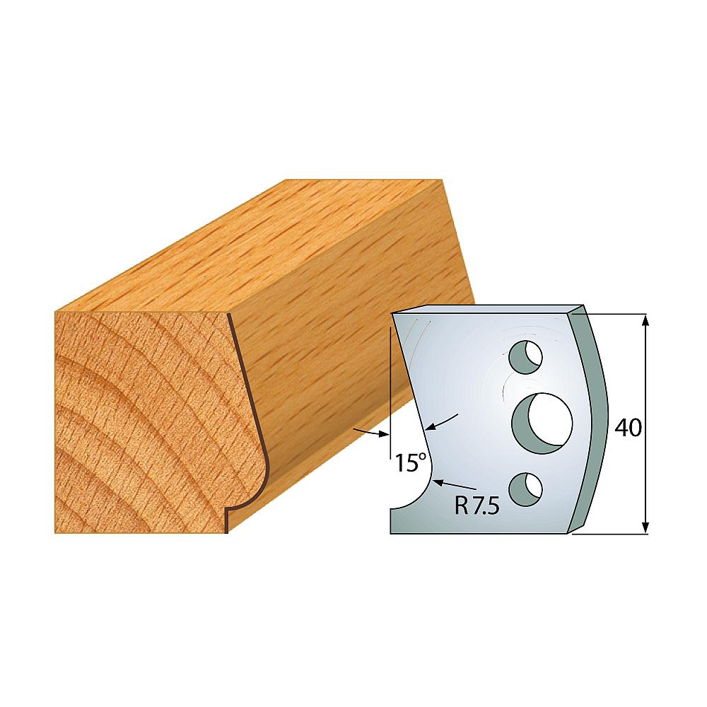 Profil 038 - Profilmesser-Paar 40×4 mm SP