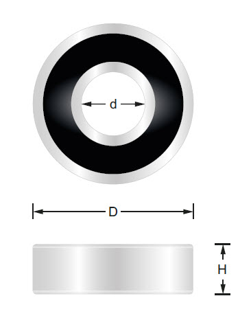 Anlauflager D=17 d=6.35