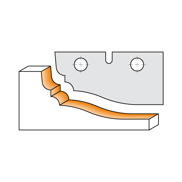 Messer für C694012 - Messerpaar A 50x25x2mm