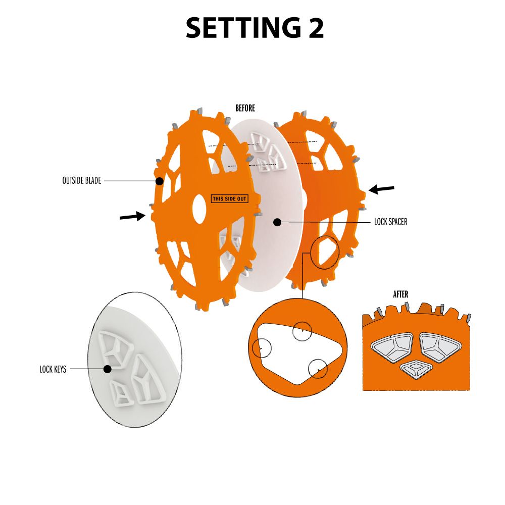 CMT Nutscheibe im Set DADO PRO Ø 203 x 6,2-20 d30 Z12 HW
