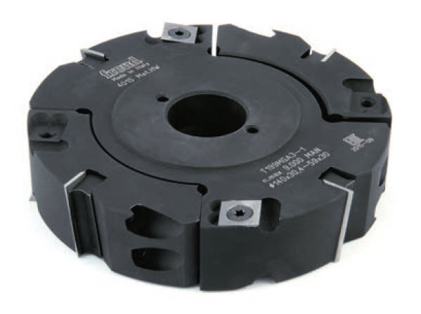 Freud Verstellbare Falz-Nut-Messerkopfgarnitur mit Wendeplatten Ø 140 mm x d30 mm x 30,4-59 mm