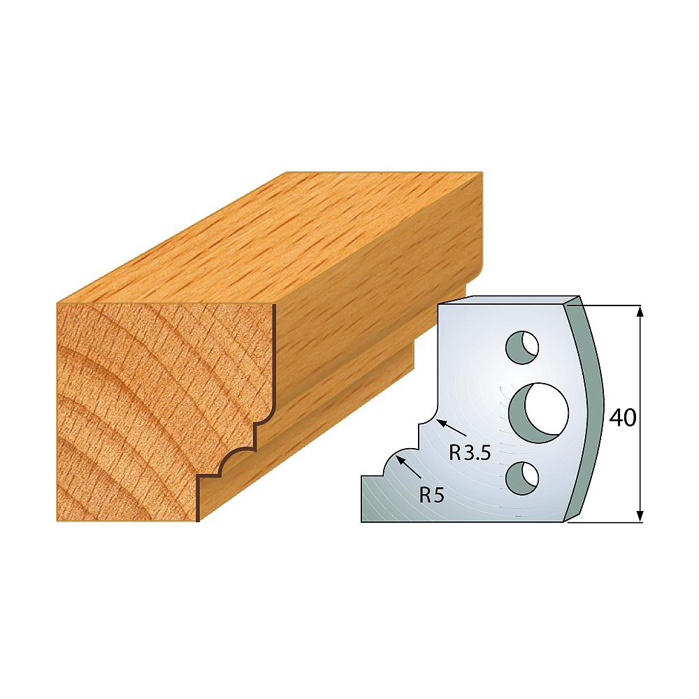 Profil 020 - Profilmesser-Paar 40×4 mm SP