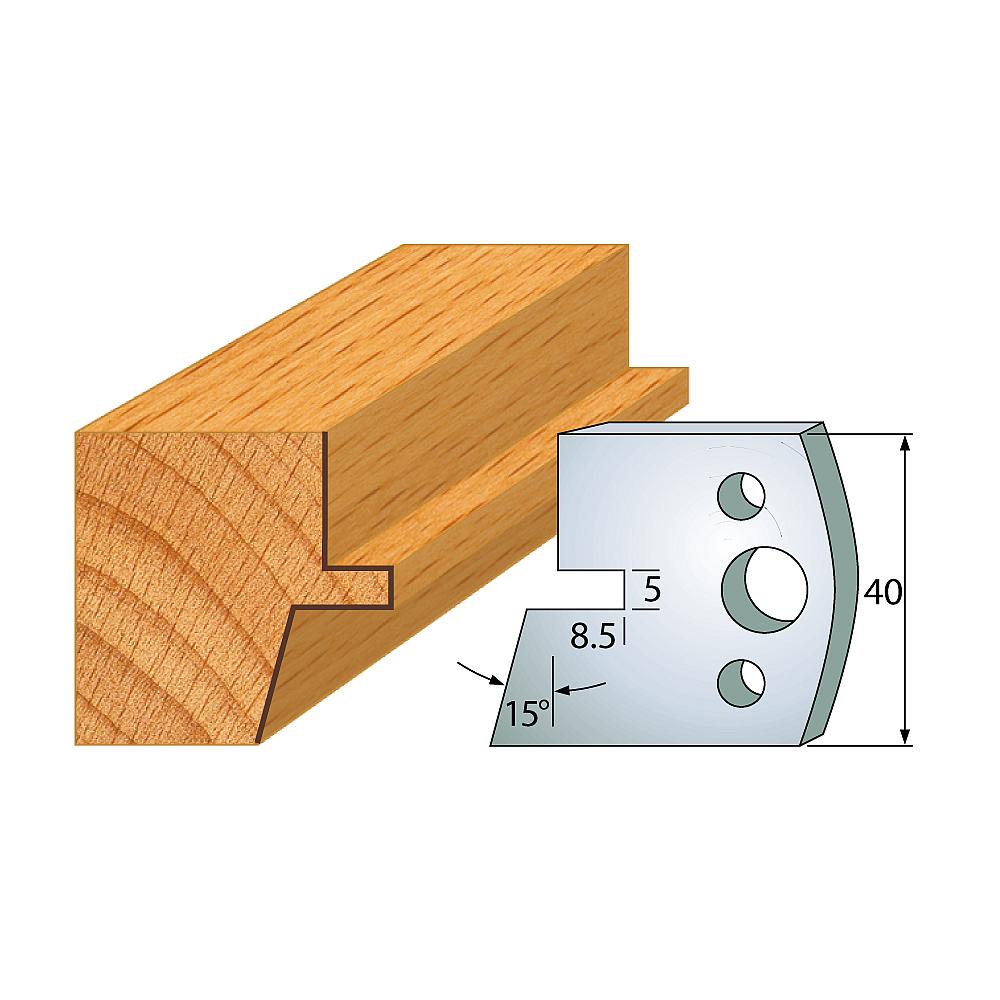 Profil 085 - Profilmesser-Paar 40×4 mm SP