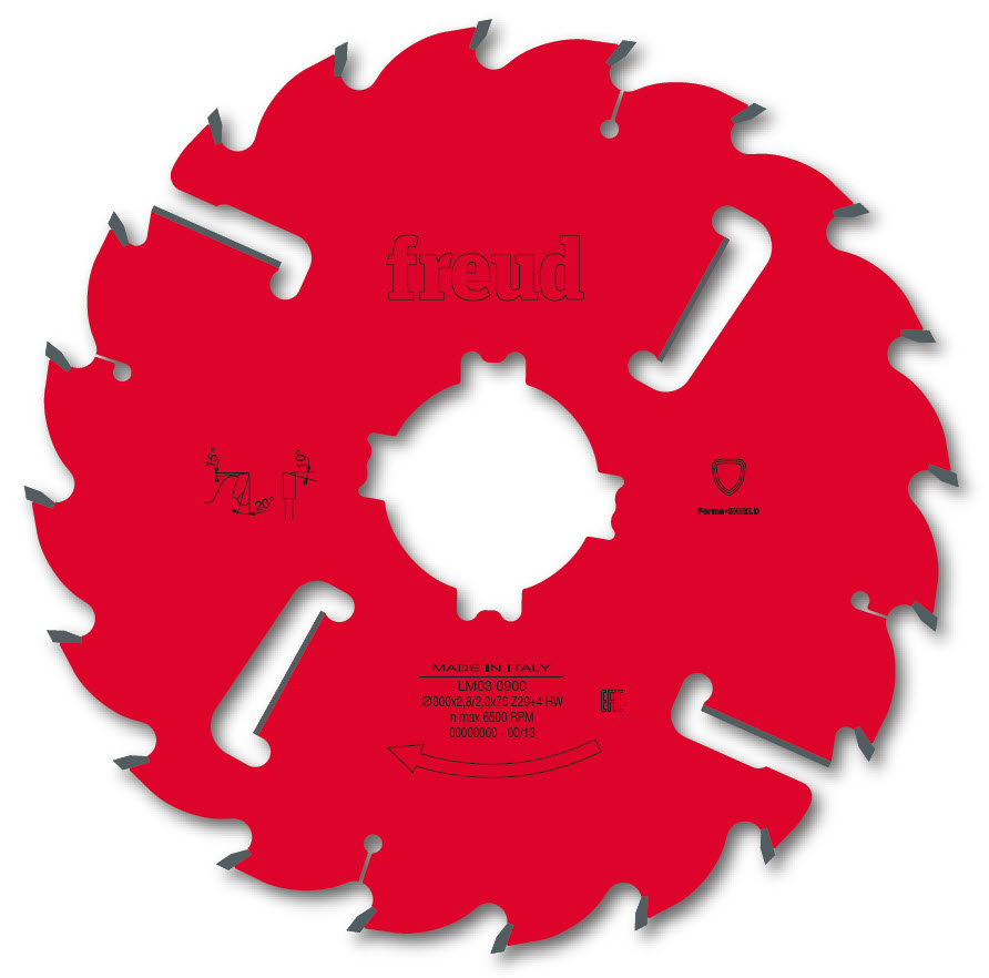 Freud LM03 Mehrblattsägeblatt mit reduzierter Schnittbreite und Räumern