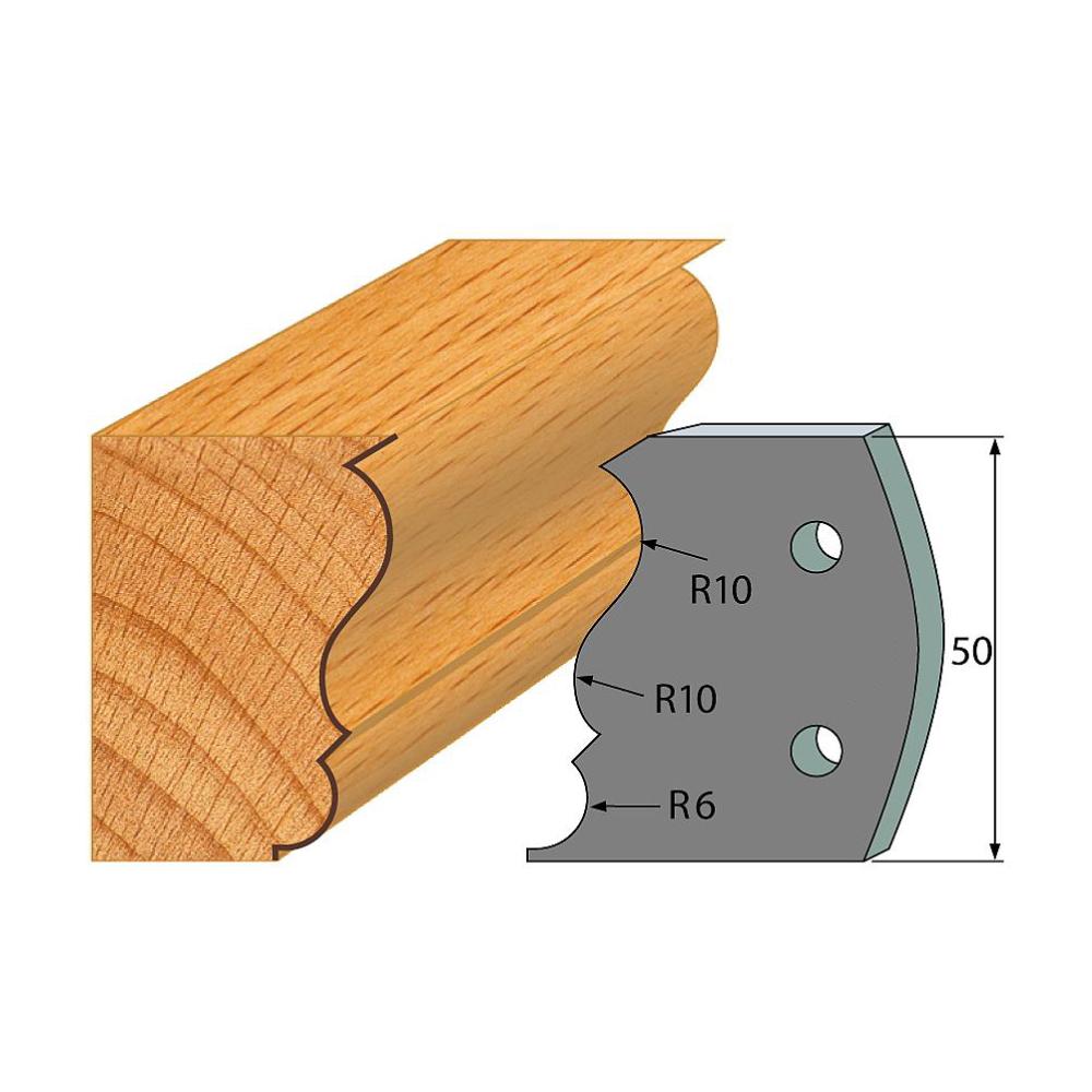 Profil 506 - Abweiser-Paar 50×4 mm SP