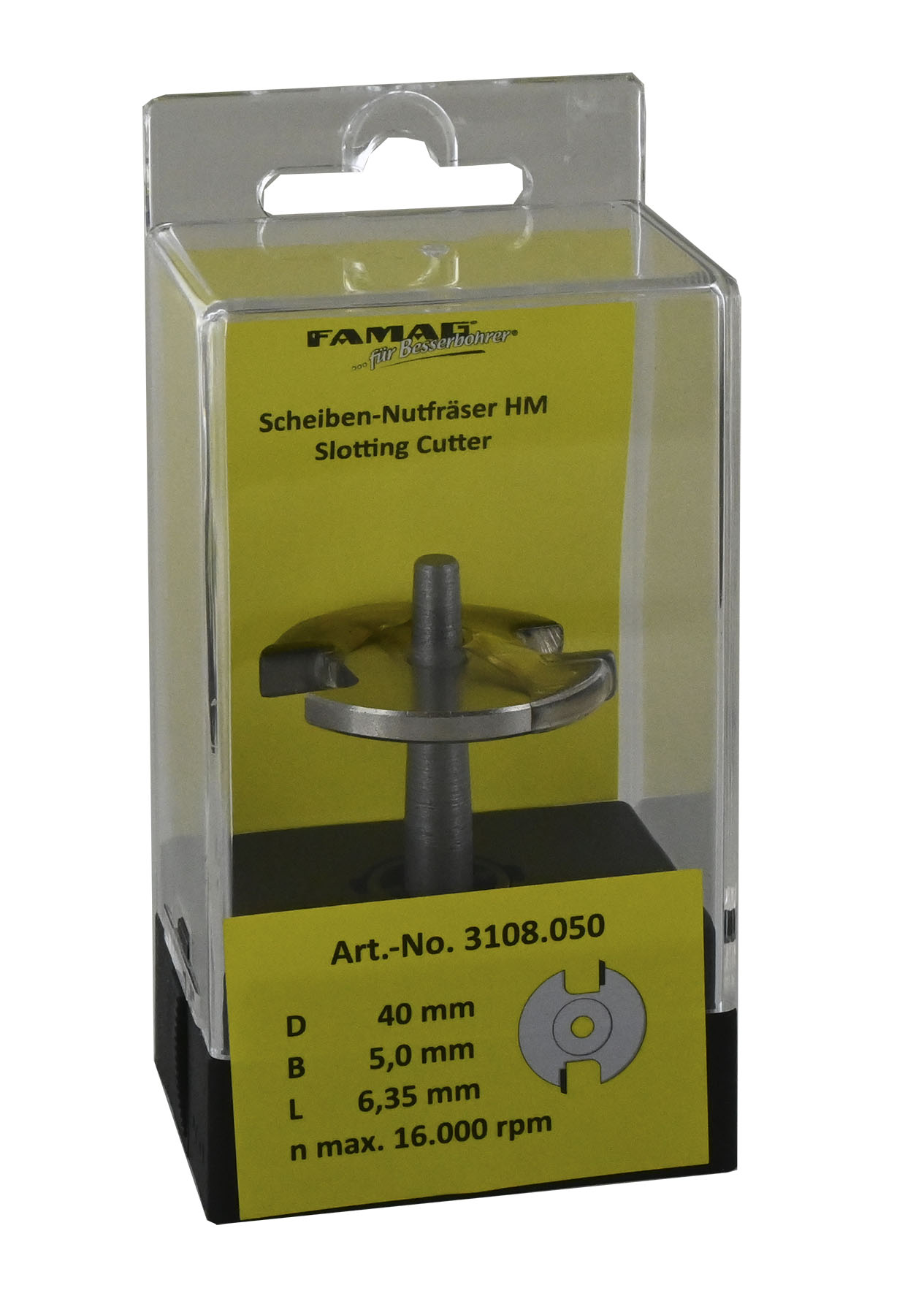 FAMAG HM-Scheiben-Nutfräser D40  B6,0