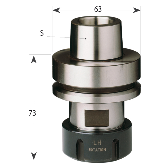 Spannzangenfutter HSK F63 ER32 - linksdrehend