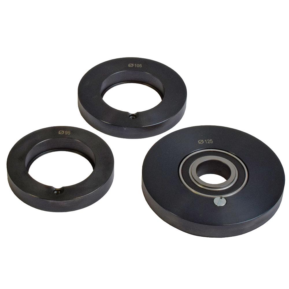 IGM Set 3 Stck Alu-Ringe + Kugellager - D95/105/125 d30mm