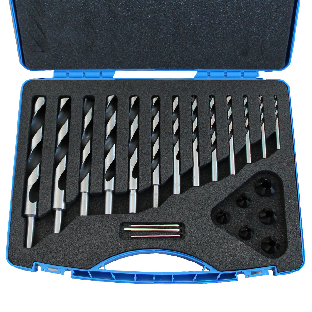 IGM Holzbohrer und Senker Set, 13-teilig Ø 4-5-6-7-8-9-10-12-14-15-16-18-20 mm