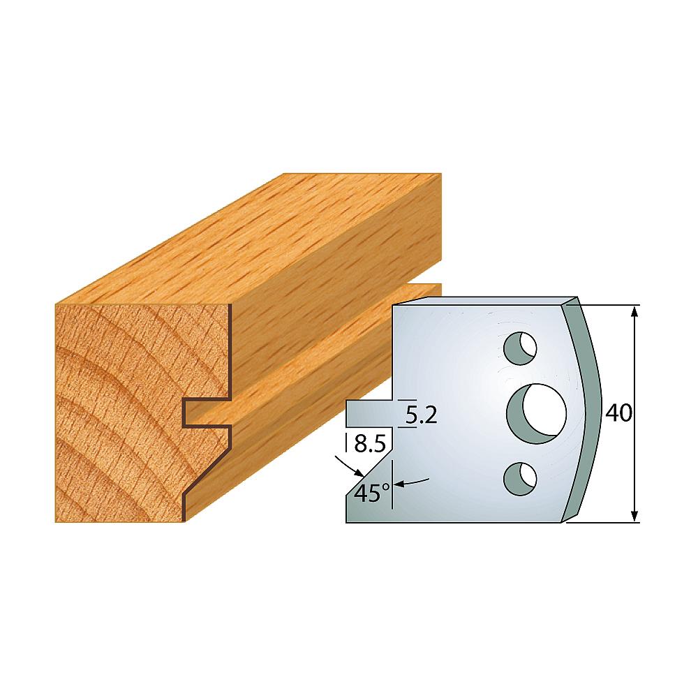 Profil 084 - Profilmesser-Paar 40×4 mm SP