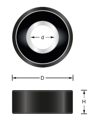 Anlauflager D=25 d=12.7