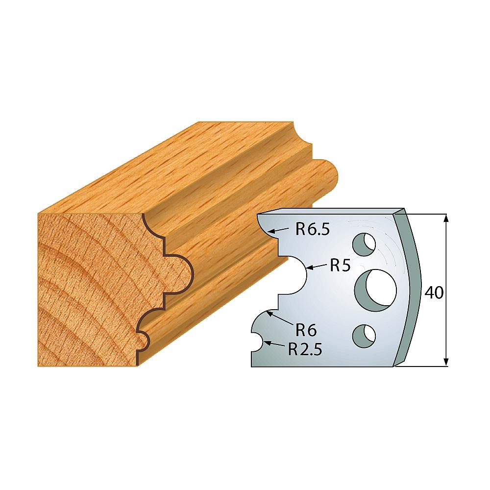 Profil 036 - Profilmesser-Paar 40×4 mm SP