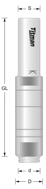 Aufnahmedorn D=18 d=12 L=25 S=12