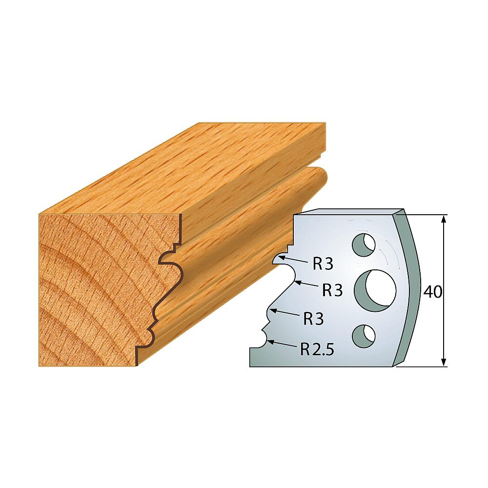 Profil 122 - Profilmesser-Paar 40×4 mm SP