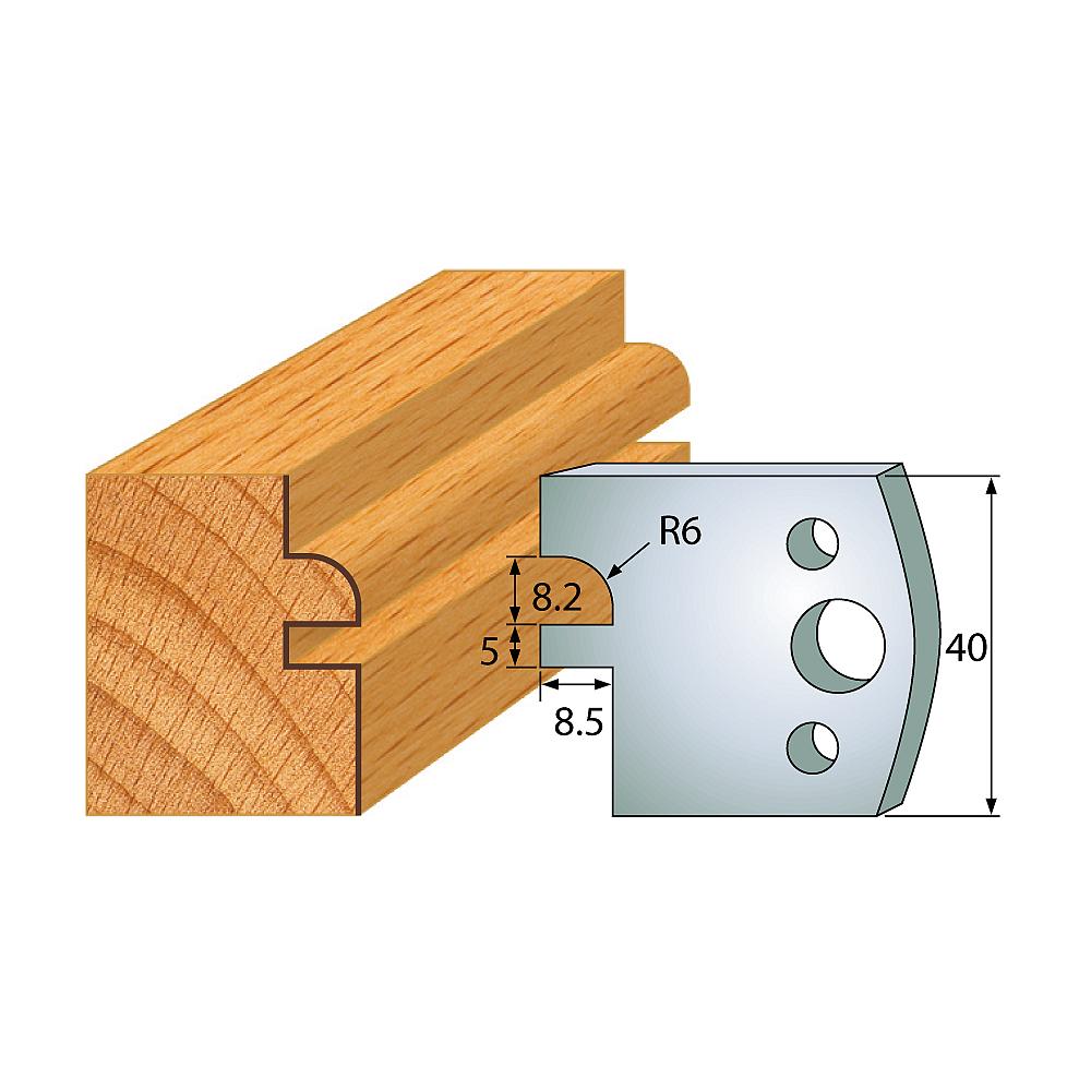 Profil 134 - Profilmesser-Paar 40×4 mm SP