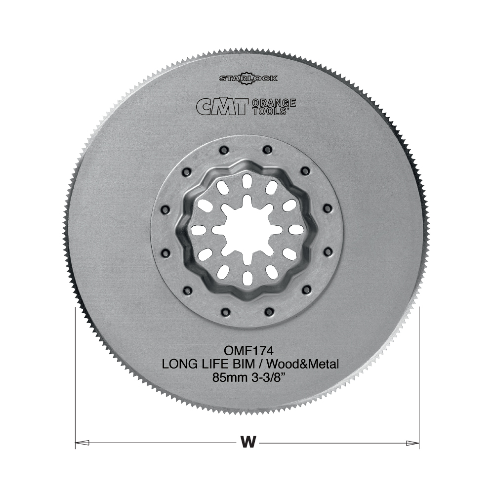CMT Starlock Kreissägeblatt BIM für Holz & Metall. Lange Lebensdauer - 85 mm