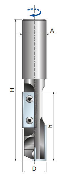 WP-Schaftfräser D 20 x 50 x S 16mm , von Titman WP-Schaftfräser D 20 x 50 x S 16mm , von Titman