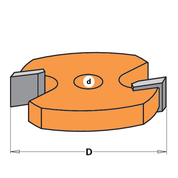 CMT C822 Schlitzfräser - 1,85mm für C90060611