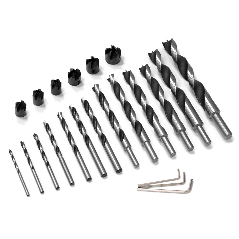 IGM Holzbohrer und Senker Set, 13-teilig Ø 4-5-6-7-8-9-10-12-14-15-16-18-20 mm