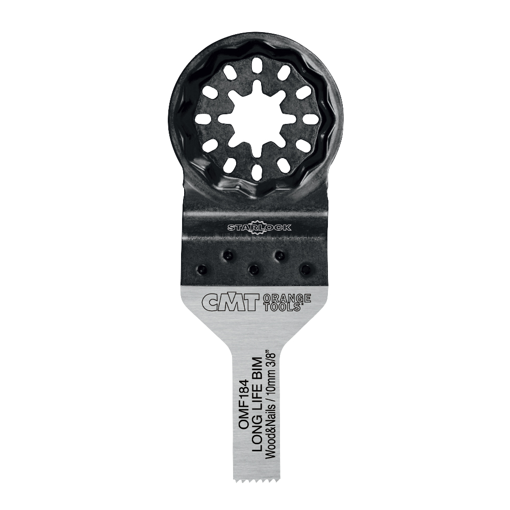 CMT Starlock Tauch- und Bündigschnitt BIM in Holz & Nägeln. Lange Lebensdauer - 10 mm