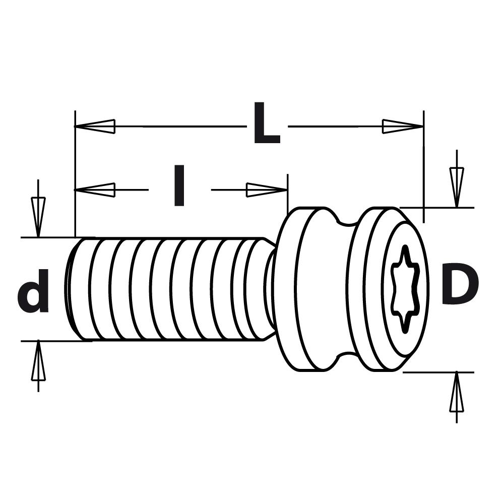 Schraube WEEKE - M5x11,5x17 CMT