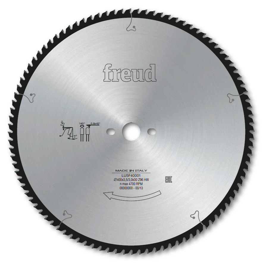 Freud LU5F Kreissägeblatt für Aluminium, NE-Metalle, Kunststoffe, PVC