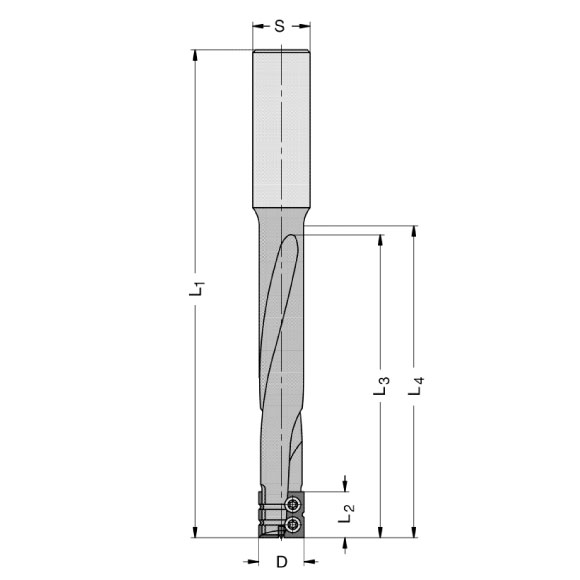 Wendeplatten-Beschlagfräser D16x23 L150mm S=16 Z2 HW