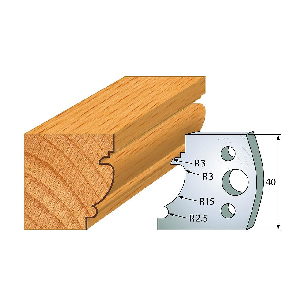 Profil 121 - Profilmesser-Paar 40×4 mm SP